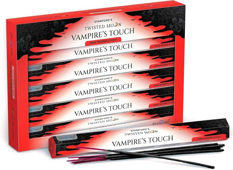 Stamford Twisted Moon Vampire Touch Musk Incense Sticks, 240 sticks