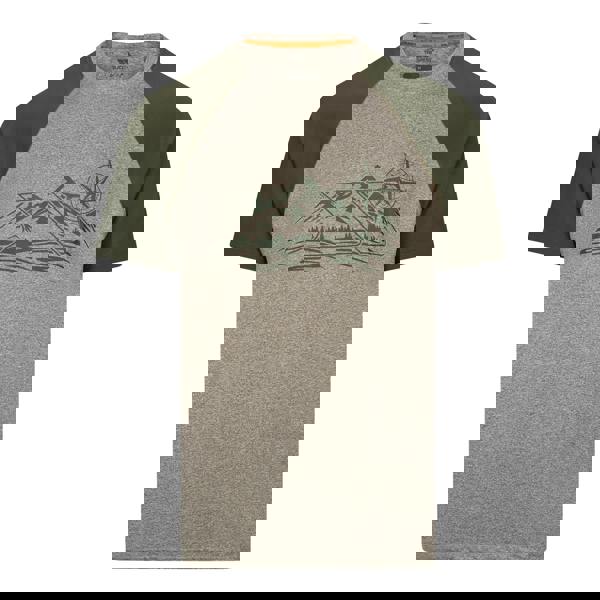 Trespass Mens Fullmer Mountain T-Shirt - Marshland Marl