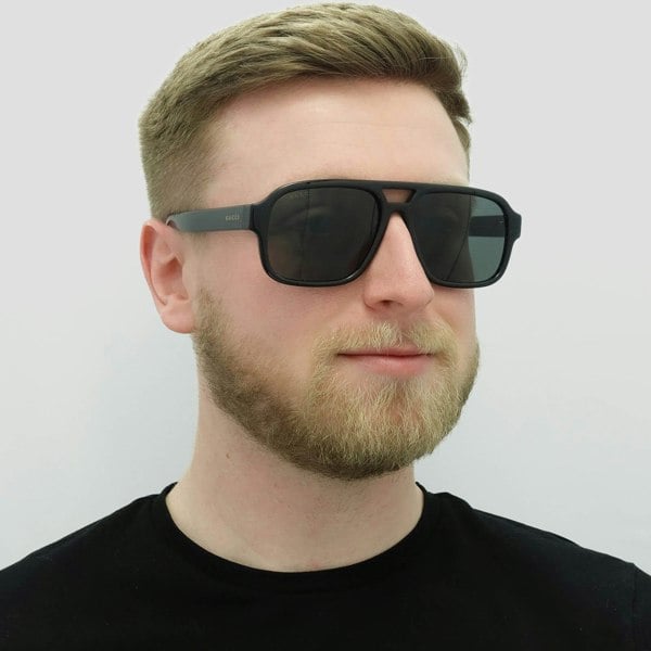 Gucci Sunglasses GG1342S 001 Black Smoke