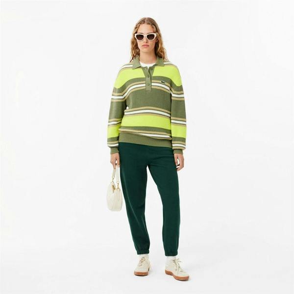 Lacoste Womens/Ladies Cotton Blend Sweatpants - Green - 