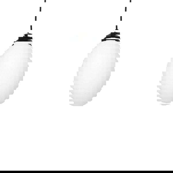 Milagro Lima Hand Made Designer Pendant Lamp Matt Black And Cool White