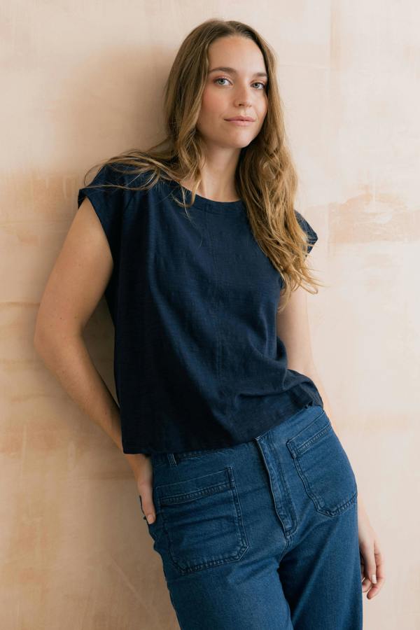 Tidal Organic Cotton T-Shirt Navy