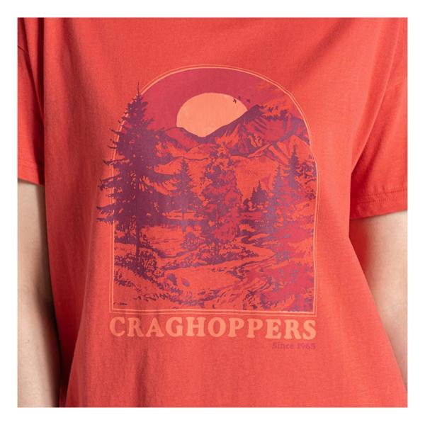 Craghoppers Womens/Ladies Yago Mountain T-Shirt - Compote Red - 