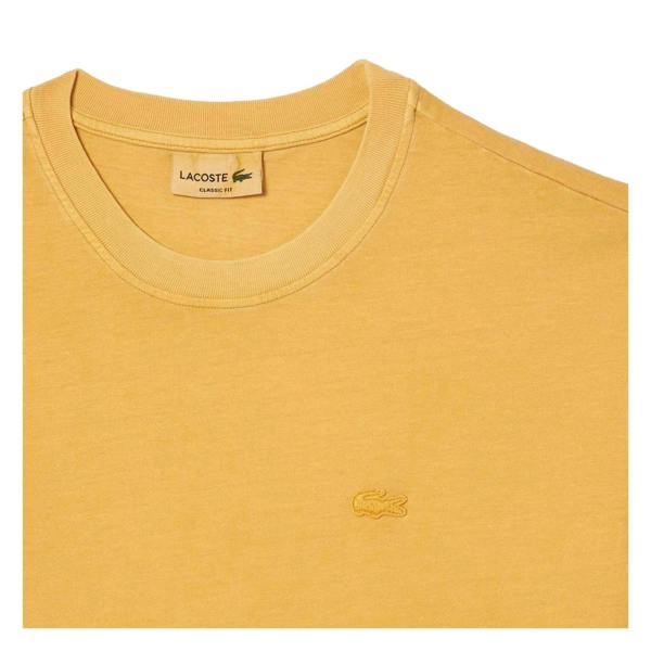 Lacoste Mens Natural Dyed Jersey T-Shirt - Orange - 