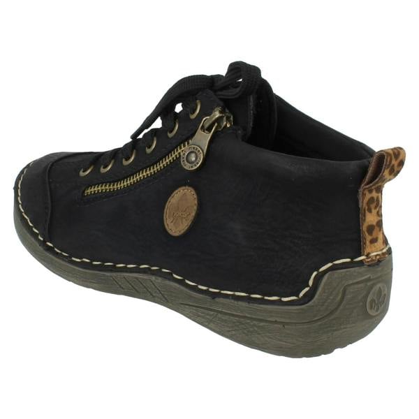 Rieker Ladies Rieker Lace-Up Shoes with Zip 52514