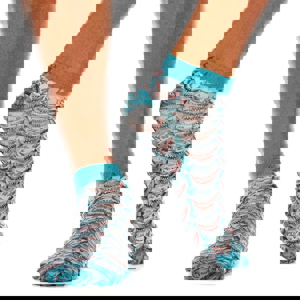 Jemsox Big Fish Design Trainer Socks | Bold Style & Low-Cut Comfort