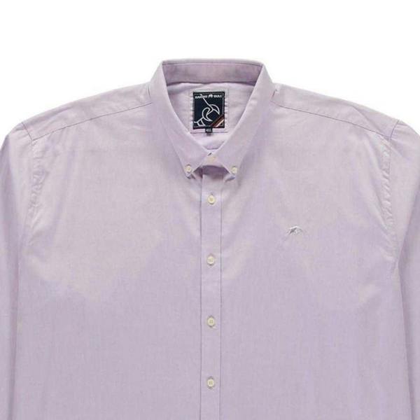 Raging Bull Mens Plain Tall Long-Sleeved Shirt - Purple - 