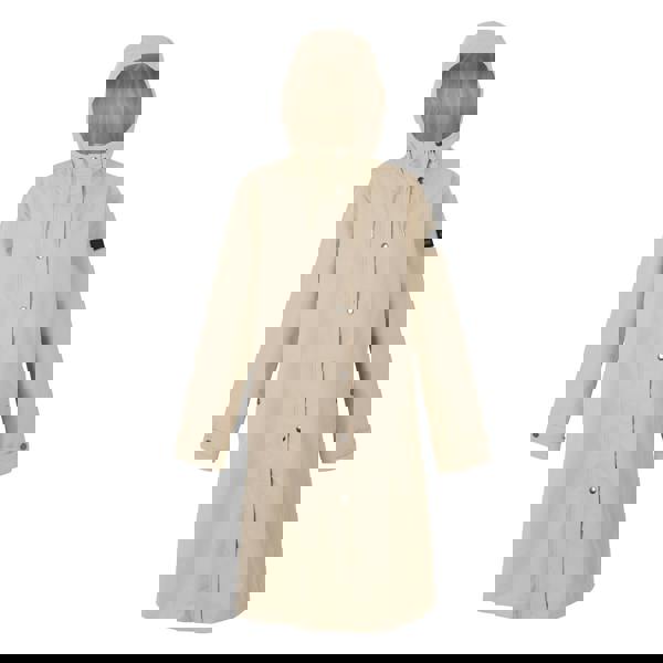 Regatta Womens/Ladies Reinna Long Length Waterproof Jacket - White Pepper - 