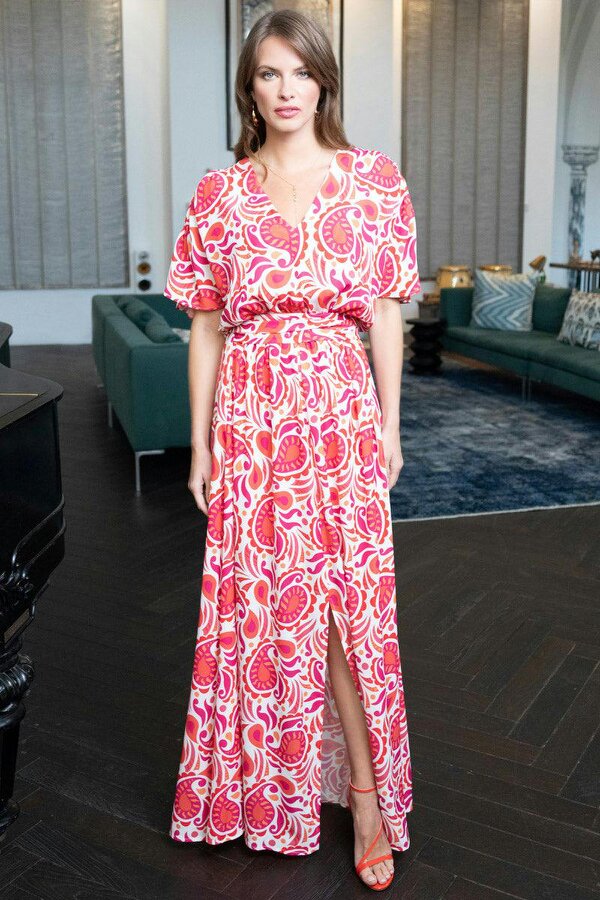 HotSquash Oversized Split Front Maxi Dress