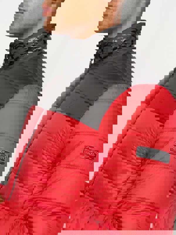 Crosshatch Presnell High Neck Jacket Red