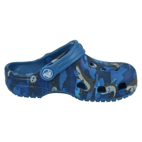 Crocs Boys Crocs Shark Detailed Clogs Classic Shark Clog PS
