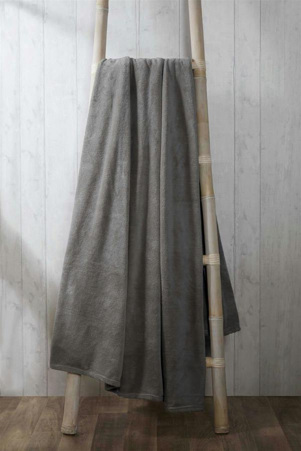 Coral Fleece Blanket Charcoal 150x200cm