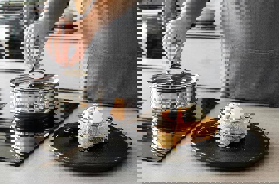 KitchenCraft Stainless Steel Four Hole Egg Poacher