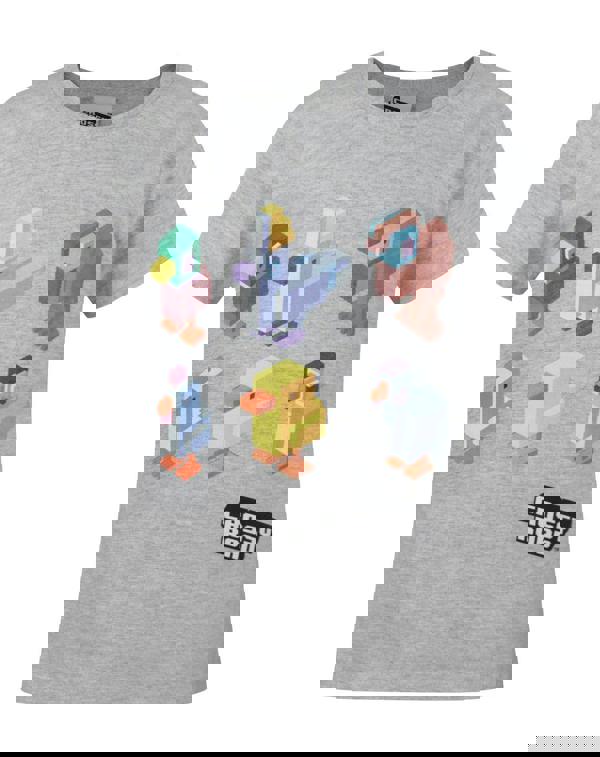 Crossy Road Girls Grey Short Sleeved T-Shirt