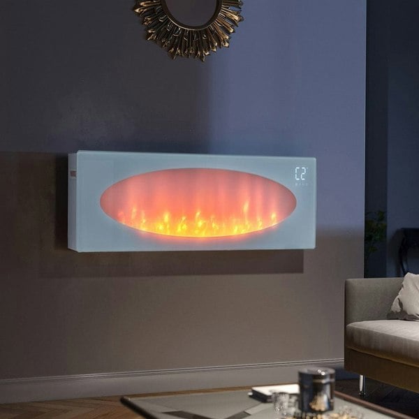 42 inch Freestanding Electric Fireplace with Remote Control 2000W Wall Fireplaces Wall Mounted Fireplaces Living and Home