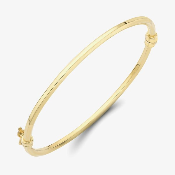 T. H. Baker 9ct Gold Bevelled Tube Bangle 111225127485
