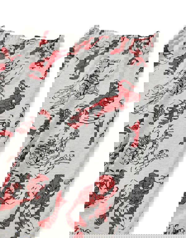 Marvel Boys Grey SpiderMan Long Sleeve Long Leg Pyjama Set