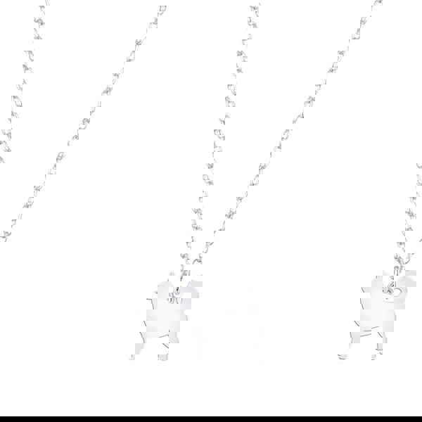 Alaskan Malamute Silhouette Silver Necklace - Personalised - MYLEE London