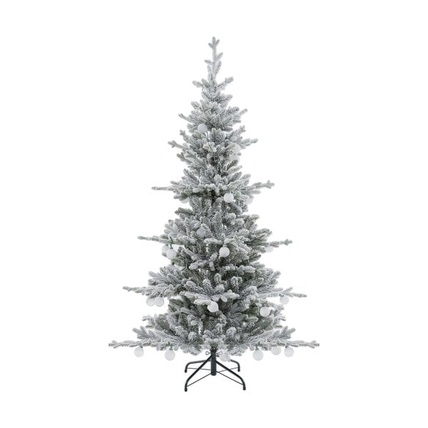 Outdoor Living Aurora Winter Glow Flocked White Multi-Colour Christmas Tree