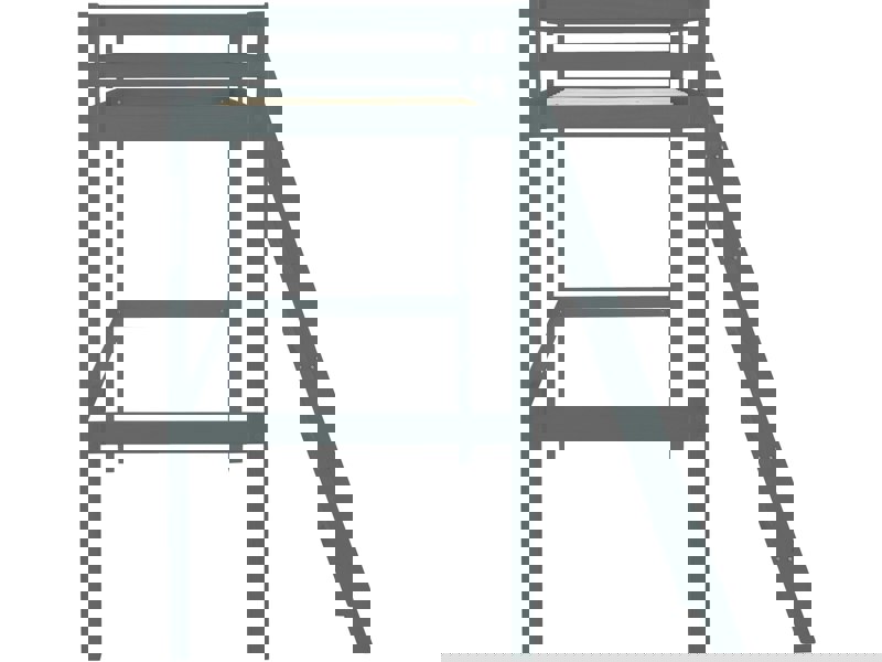 Dorel Home Alpi2 High Bed in Grey 90 x 200cm