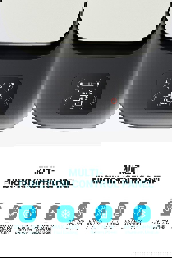 Living and Home 23L Car Fridge 45W Car Mini Fridge Car Refrigerator Portable Camping Fridge Freezer with Display Screen Black