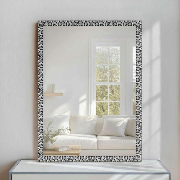 Nielsen Florentina Wall Mirror With Mosaic Design Frame - Silver