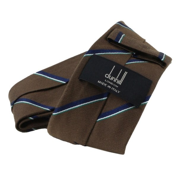 Dunhill silk regimental stripe tie