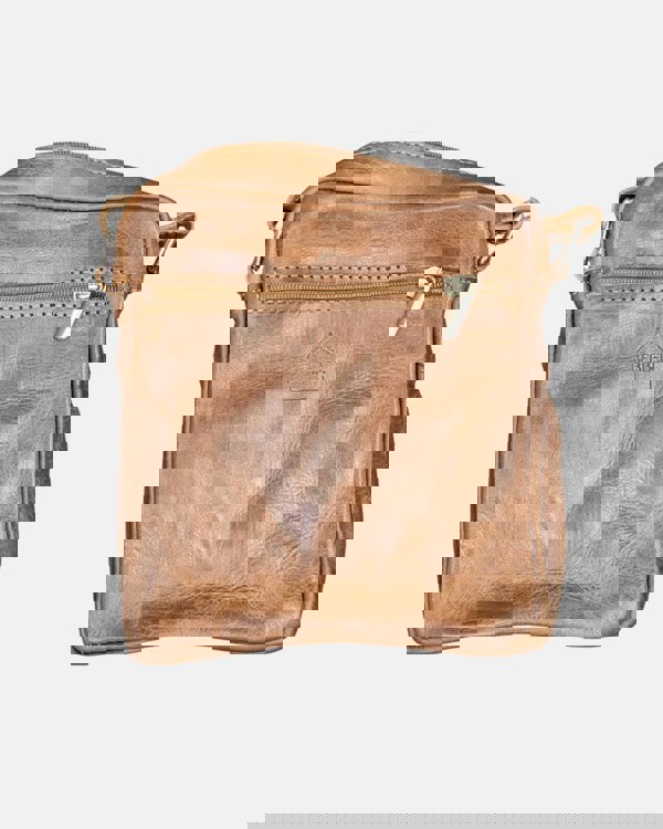 Berber Leather The Martil Small Messenger Bag in Tan