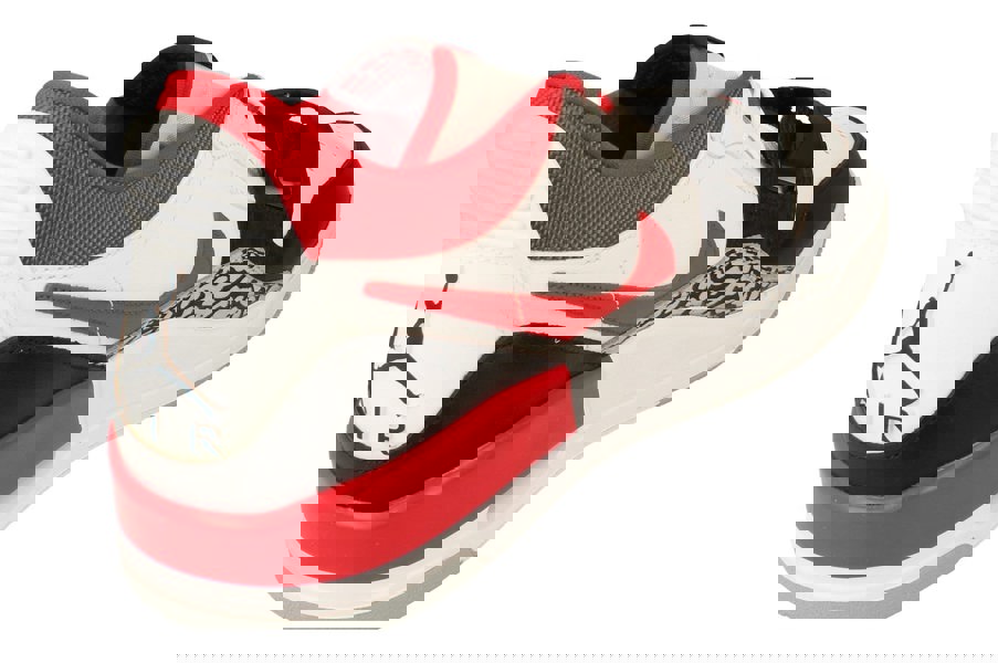 Nike Air Jordan Legacy 312 Low Mens Basketball Trainers Cd7069  160 - White Fire Red Black Wolf Grey 160 - Photo 2