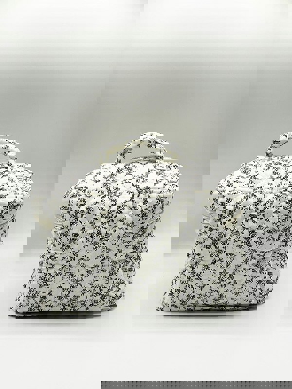 SVNX Floral Costmetic Tolietry Bag In Black White