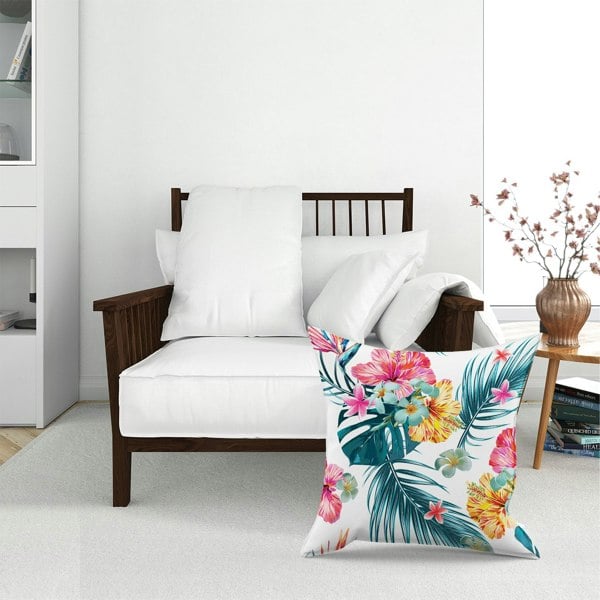 Warren Reed Spring Summer Flowers Floor Cushion