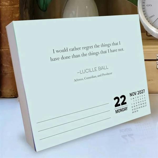 That's What She Said Desk Calendar 2027, Desk Calendars, Day To View, Lifestyle, Gift