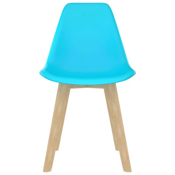 Berkfield Dining Chairs 2 pcs Blue Plastic