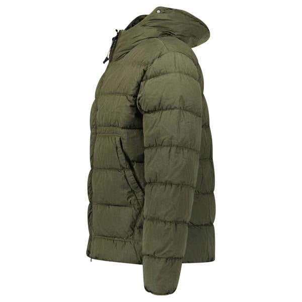 CP Company Chrome- R Goggle Down Jacket Khaki - chancefashionco