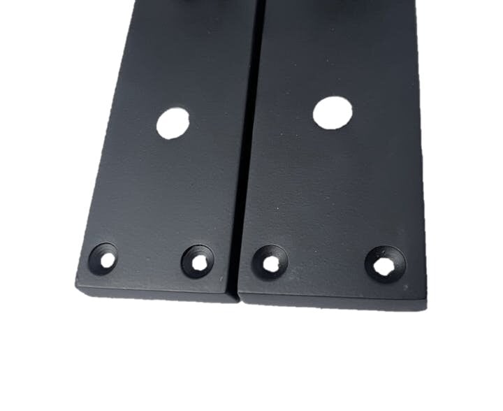EDH Door Hardware Victorian Straight Matt Black Bathroom Interior Door Handles+Bathroom SASH Lock2