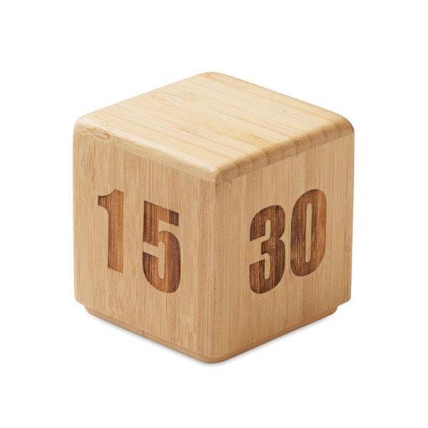 MidOcean Bamboo Twist Snooze Timer - Wood - 