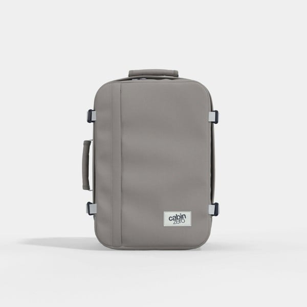 CabinZero Classic Cabin Backpack 36L, Carry On Travel Backpack for 5+ Day Trips, Lightweight & Durable - Misty Grey