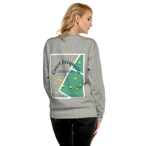Anchor & Crew Court Etiquette Tennis Club League Organic Cotton Sweatshirt