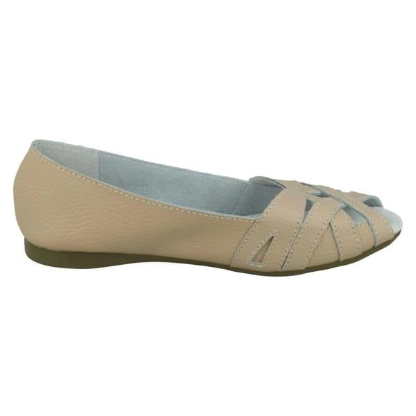 Down to Earth Ladies Down To Earth Peep Toe Casual Shoes F00328