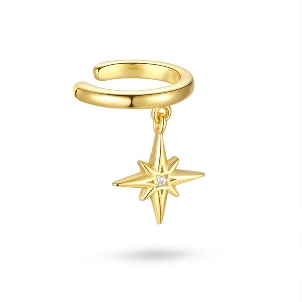 Gold Trip Star Drop Ear Cuff