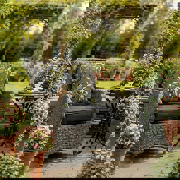 Scatter Cushions Polyester 45cm x 45cm (18"x18") – Outdoor Garden Sofa Cushions | UK Made TROPICAL GREY The Garden Furniture Shop