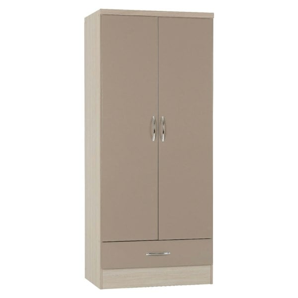 Seconique Nevada 2 Door 1 Drawer Wardrobe