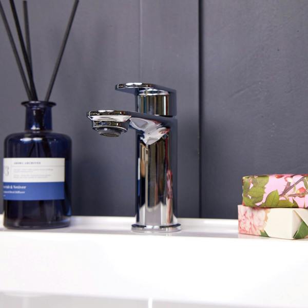 Flode Adnji Mono Basin Mixer Tap - Polished Chrome Finish