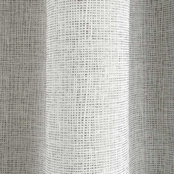 Smart Living Textured Rib Weave Boutique Pencil Pleat Curtain - Grey