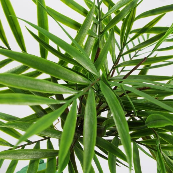 Leaf 6 x 40cm Artificial Bamboo Palm Bush Plant