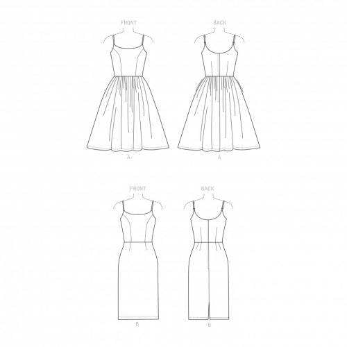 Simplicity Sewing Pattern 9291, Dresses, Vintage Style for Women, A5 (6-8-10-12-14) - Intermediate