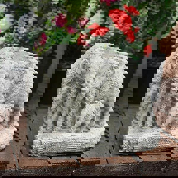 Stunning Elephant Family Garden Ornament