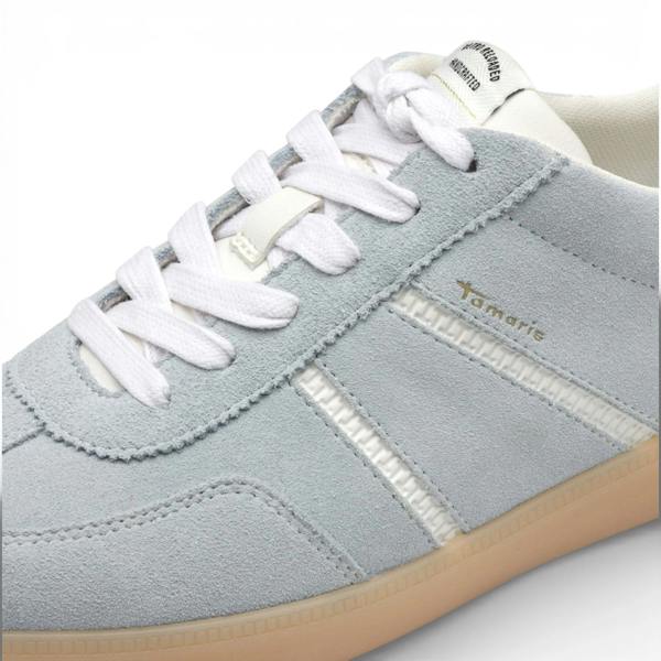 Tamaris Women's Blue White Leather Sneakers