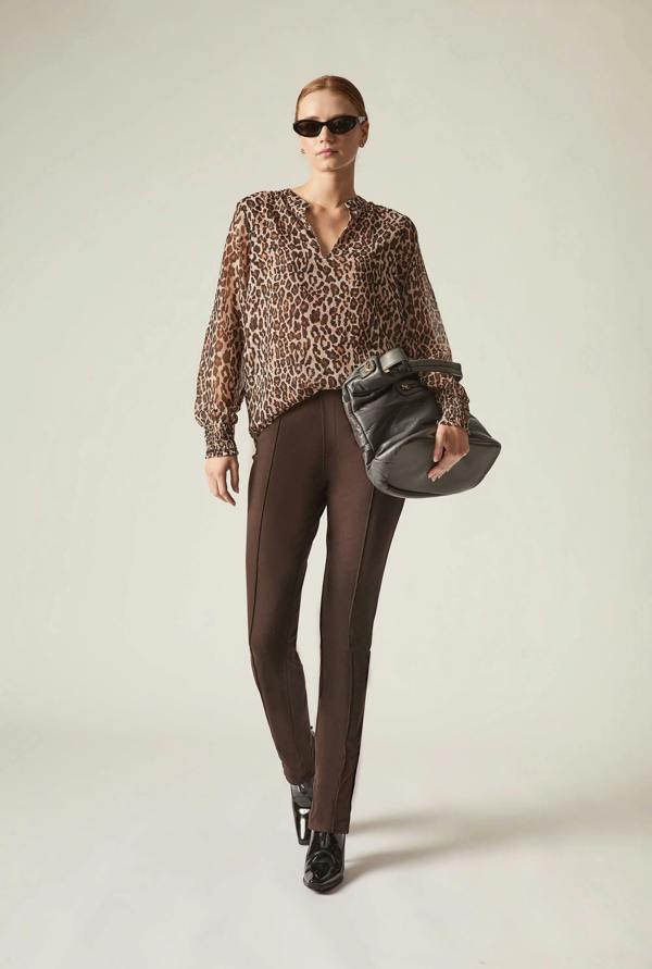 James Lakeland Leopard Print Blouse