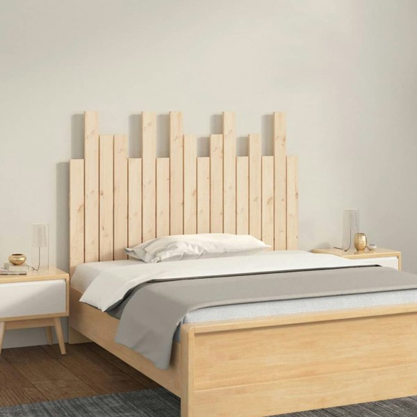 Berkfield Wall Headboard 108x3x80 cm Solid Wood Pine
